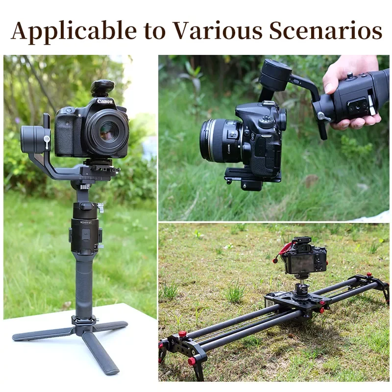 Фото Быстросъемная системная пластина Ulanzi FALCAM F38 для штатива камеры DSLR 1/4 и 3/8 дюйма, быстросъемное решение №5