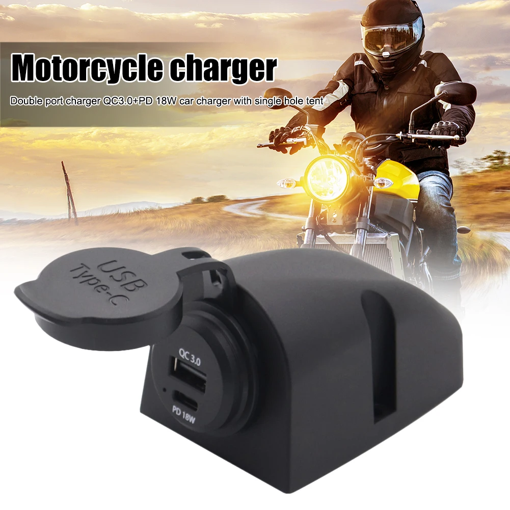 

Адаптер питания для зарядки телефона, автомобильное зарядное устройство с двумя портами и водонепроницаемой крышкой, модифицированные дет...