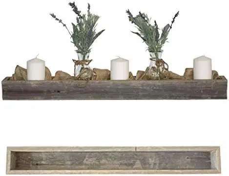 

Centerpiece Barnwood Box | Dining Room Table Decorations for Home Décor | Coffe Table Décor | Planter Box | Fireplace Mantel F