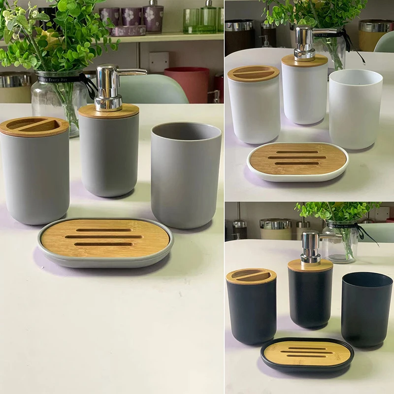 

Набор аксессуаров для ванной комнаты, дозатор мыла, бутылка, посуда, посудомоечная комната, искусственный костюм, набор d'accessoires de bain