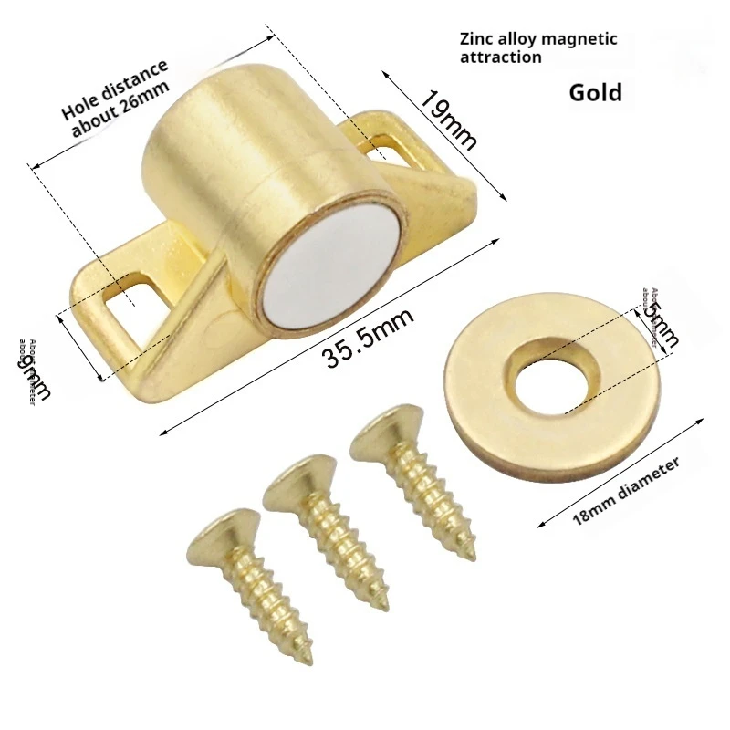 

Магнитный дверной стопор из цинкового сплава