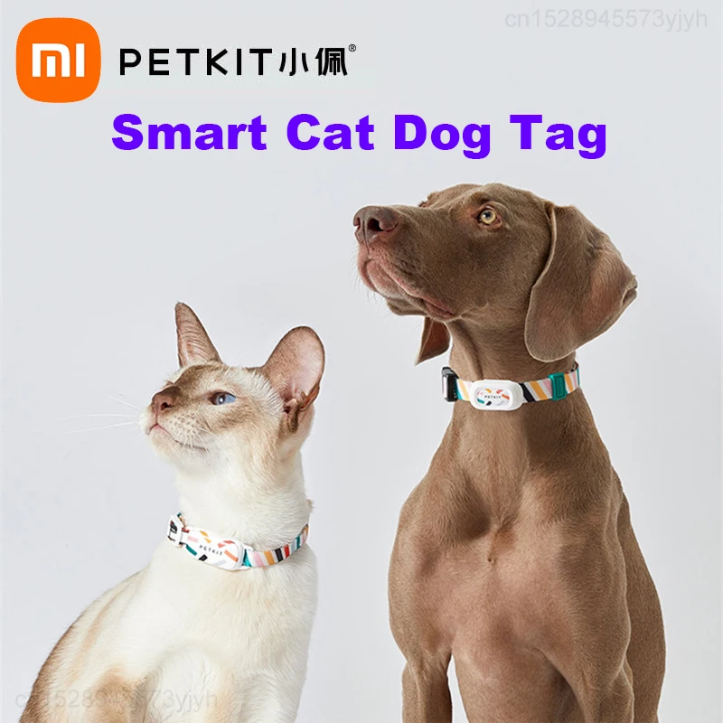 

Умный персонализированный ошейник Xiaomi PETKIT для собак и кошек, Регулируемый мягкий нейлоновый водонепроницаемый ошейник для щенков, бирки, а...