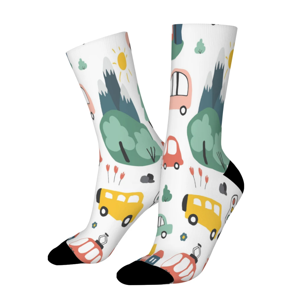 

Цветные прямые носки для мужчин и женщин, полиэстер, полиэстер