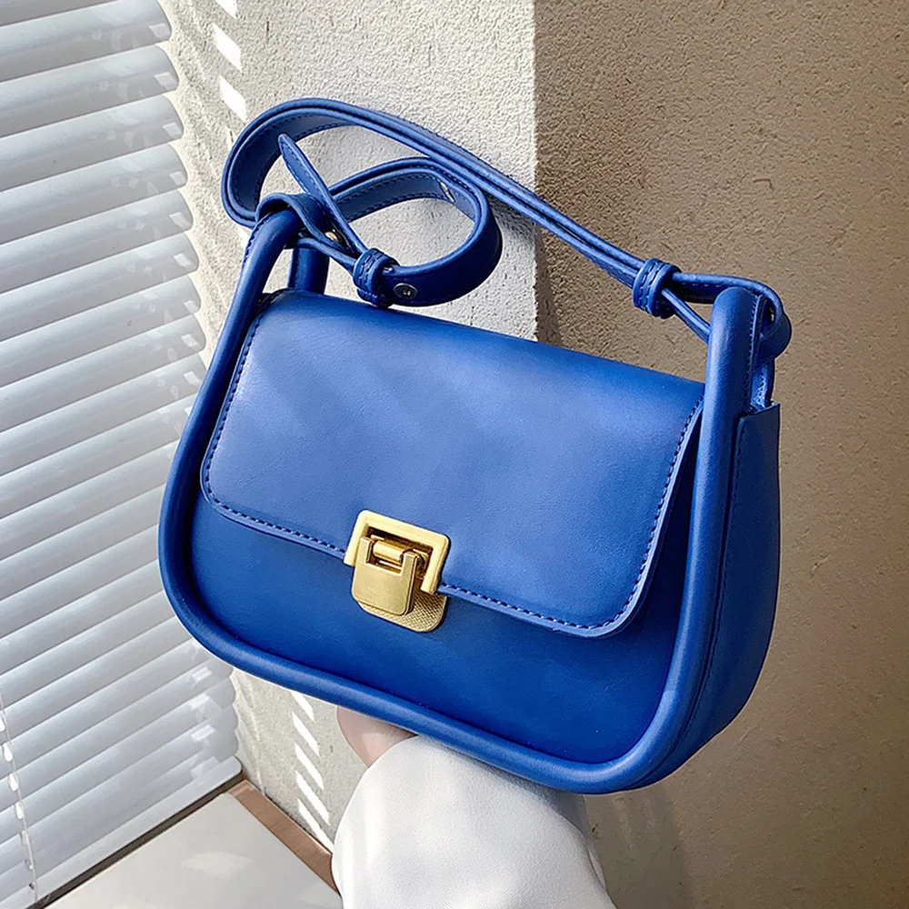 

Women's Bag Handbags 2023 Trend Luxury Brand Klein Blue Crossbody Bags Underarm Shoulder Bag for Women Fashion Design Handbags