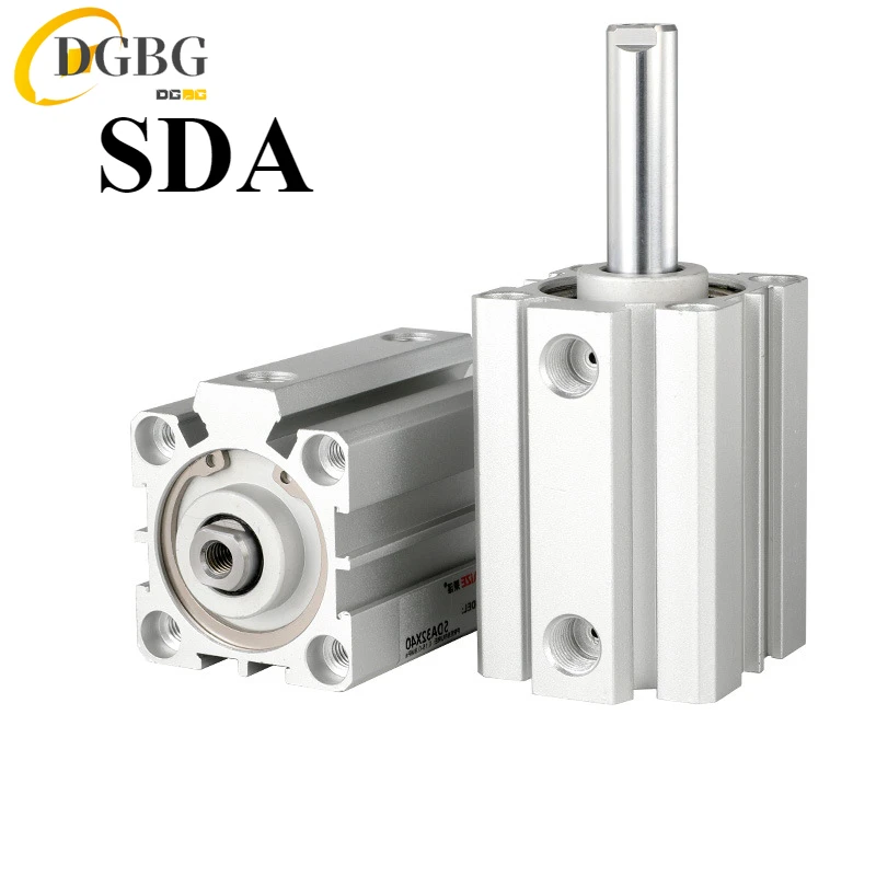 Пневмопневматический цилиндр типа Airtac Тонкий SDA SDA12X5 SDA16X10 SDA20X15 SDA25X20 SDA32X25 SDA40X30