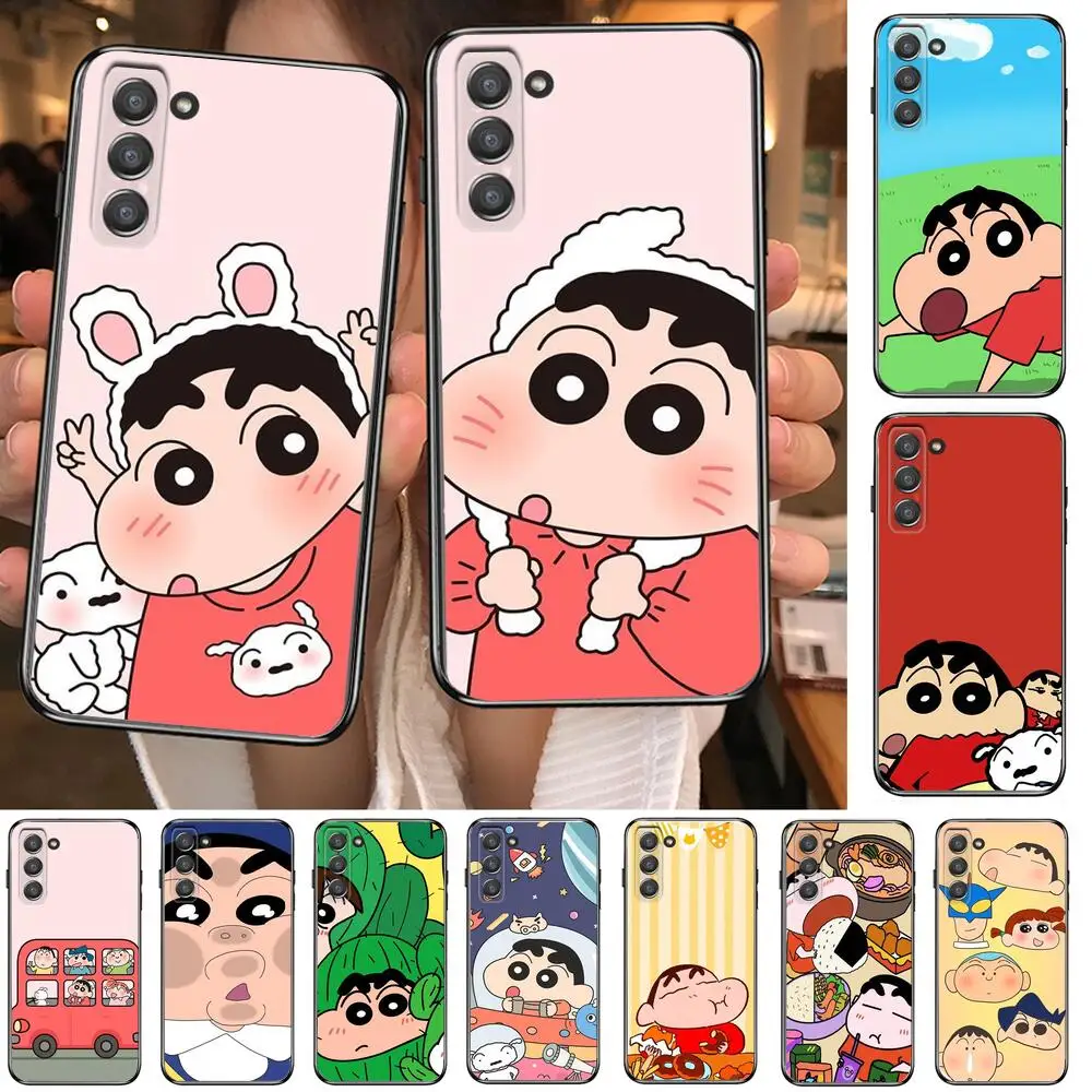 

Crayon Shin-chan Cute Phone cover hull For SamSung Galaxy s6 s7 S8 S9 S10E S20 S21 S5 S30 Plus S20 fe 5G Lite Ultra Edge
