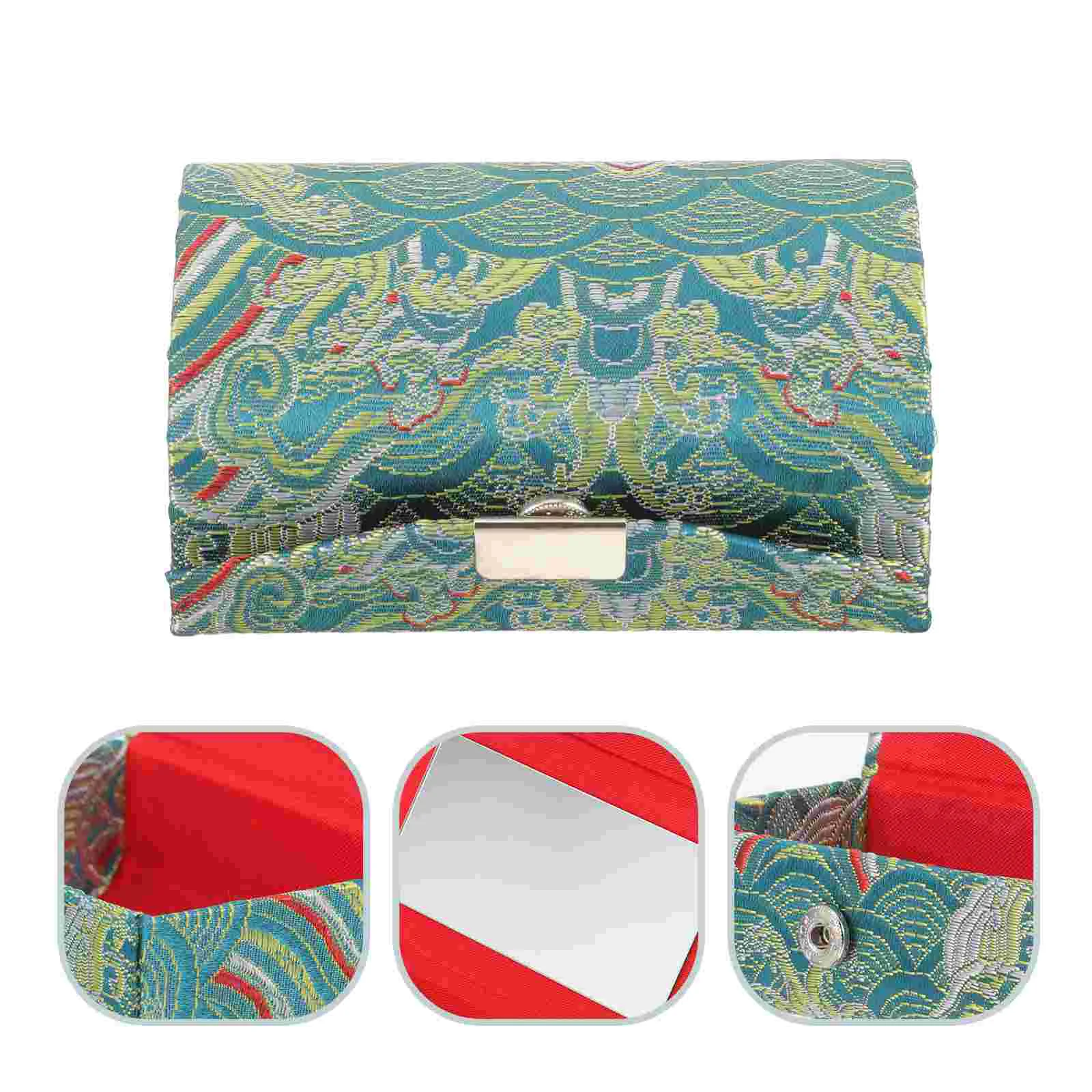 Дорожный кошелек парчовая коробка для губной помады органайзер макияжа в