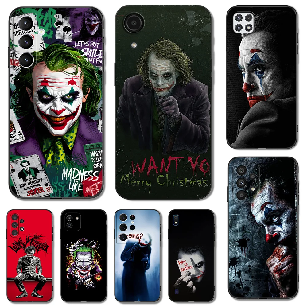 Черный чехол из ТПУ для Samsung galaxy M53 M13 M62 A12 A22 A22S A32 A42 A52 A52S A72 4g 5g A20S крутой джокер
