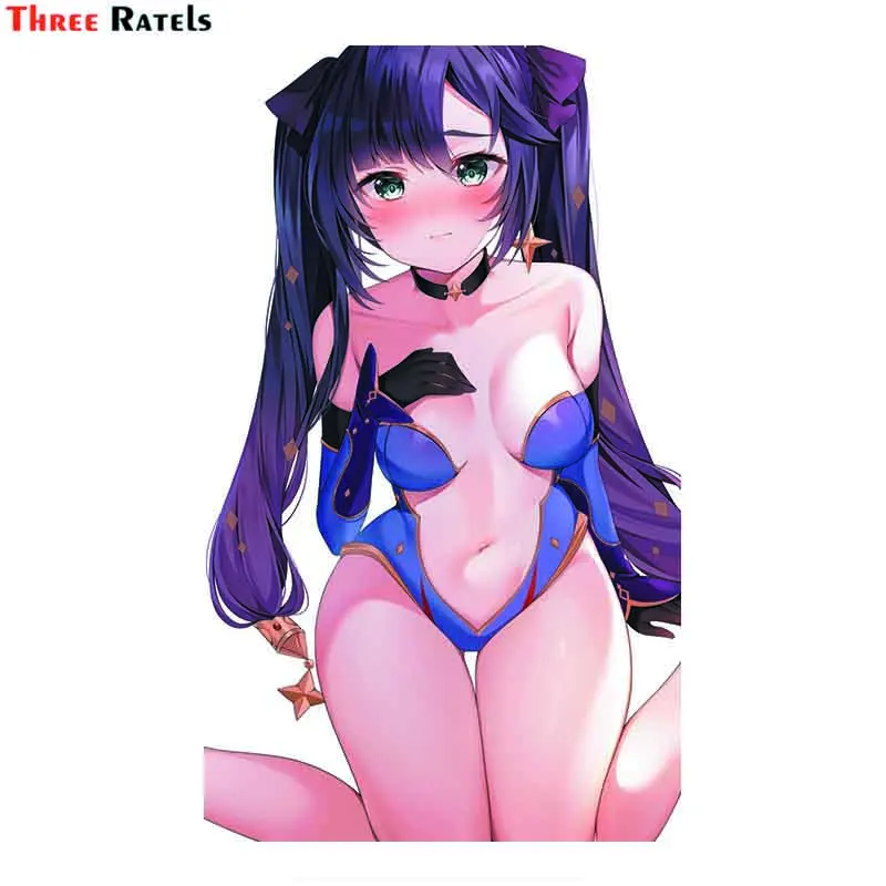 

Three Ratels F532 Mona Genshin Impact Vinyl Car Sticker Auto Accessories For Anti Scratch Film Waterproof Property Auto Decor