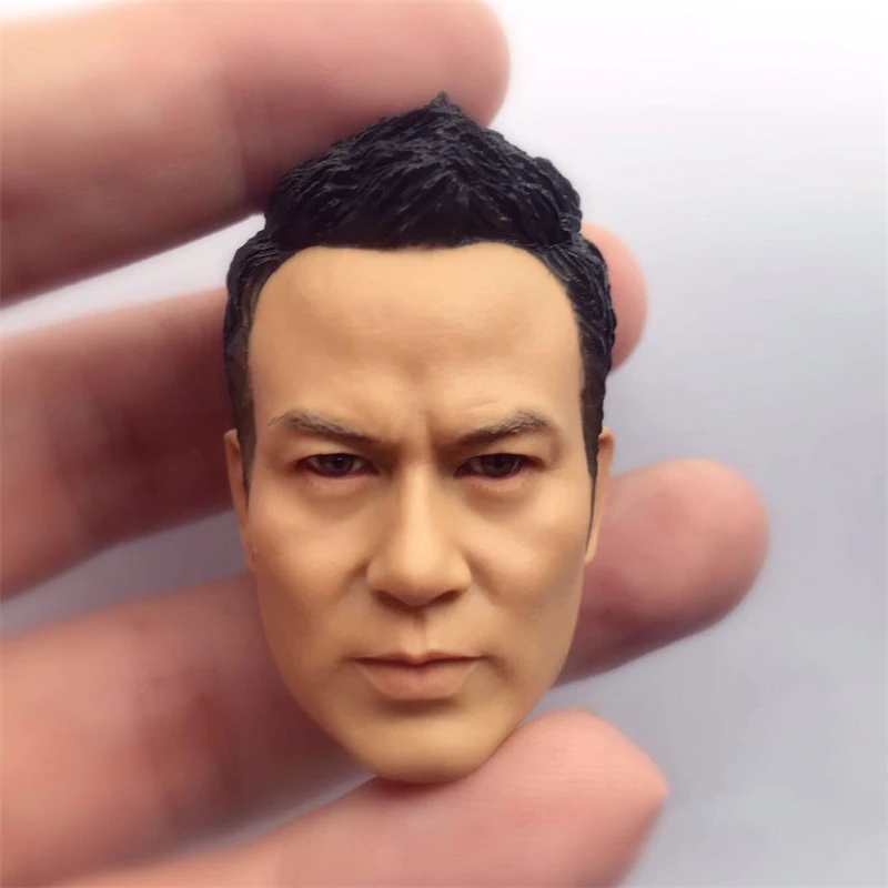 

1/6 Male Asia Movie Star Ren Dahua Man Head Sculpture Carving Model Fit 12inch Action Figures Collectable