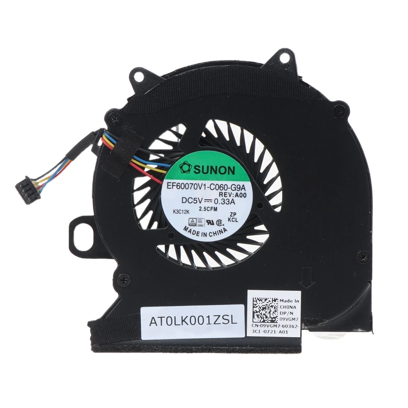 

USB Power CPU Cooler Fan Laptop Radiator for DellLatitude E6330 Laptop