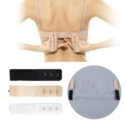 1-6PCS Transparent Hooks Bra Extender Ladies Underwear Bra Strap Extension Adjustable Women Bra Back Clasp Intimates Accessories
