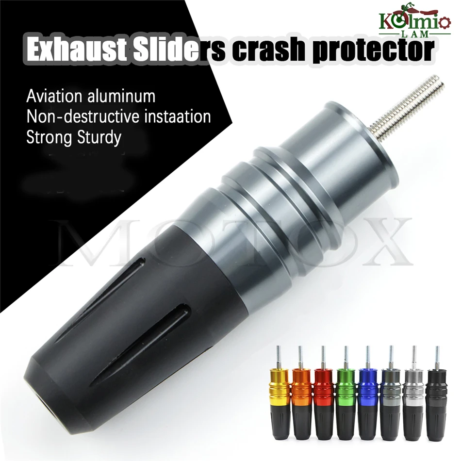 

Exhaust Slider Crash Pad Crash Protector Fit For YZF R1 R3 R6 R25 FZ1/6/8 MT03/07/09/10/25 FZ NMAX TMAX 500/530/560 XMAX XJR FJR