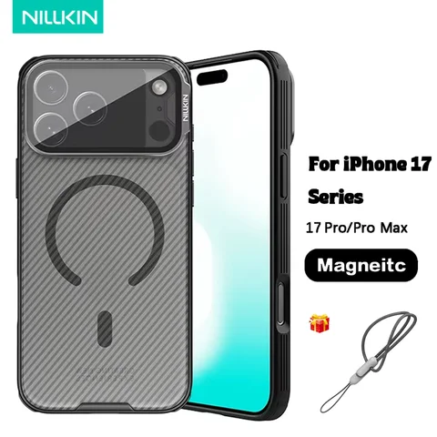 Чехол NILLKIN Magsafe CamShield для iPhone 17 Pro Max с защитой объектива для iPhone 17 Pro, магнитный чехол для беспроводной зарядки
