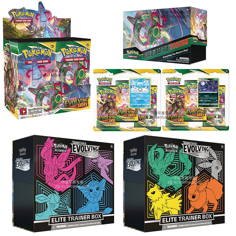 

Pokemon Sword and Shield SS7 PTCG United States Card EVOLVING SKIES Master Box Supplement Japan TAKARA TOMY The Spot Board Game