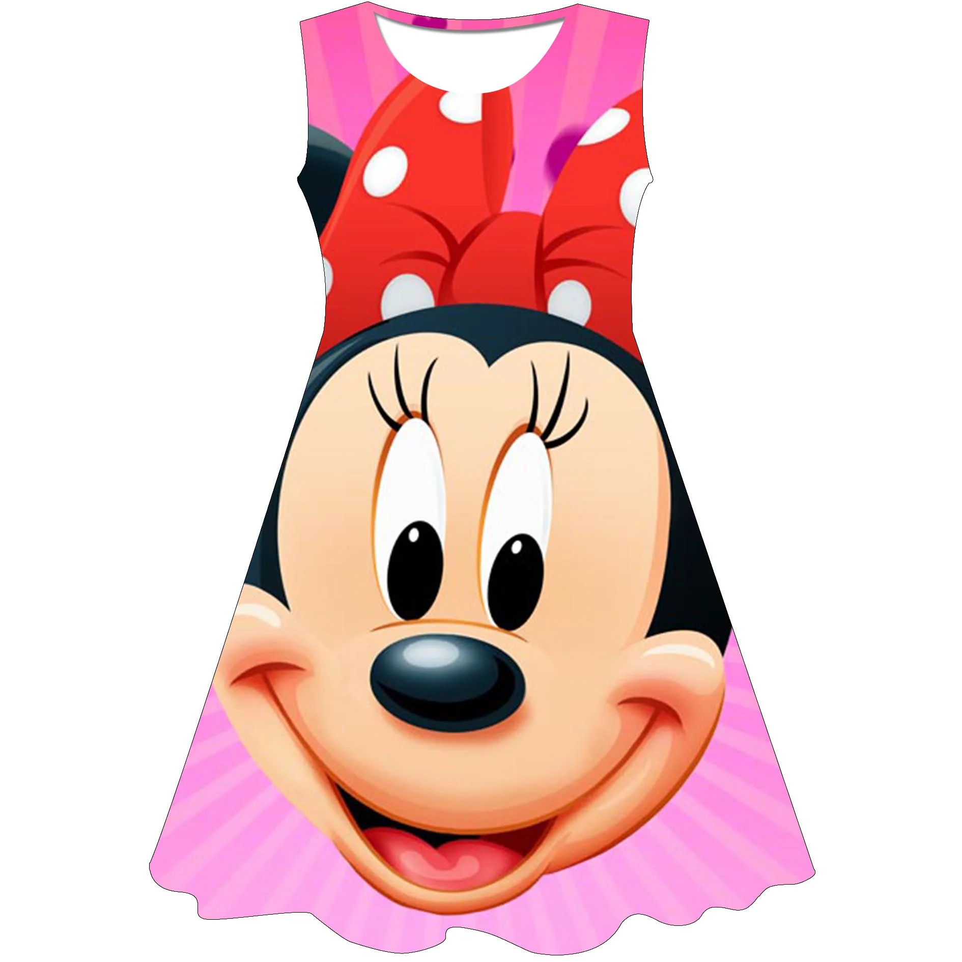 

Платье Принцессы Диснея Микки Минни Маус, милая мультяшная одежда для детского дня рождения, детское классическое летнее платье, подарок для девочек