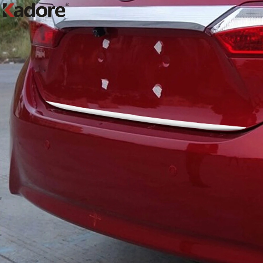 

For Toyota Corolla 2014 2015 Stainless Steel Car Rear Trunk Lid Cover Trim Tailgate Molding Garnish Strip Exterior Accessories
