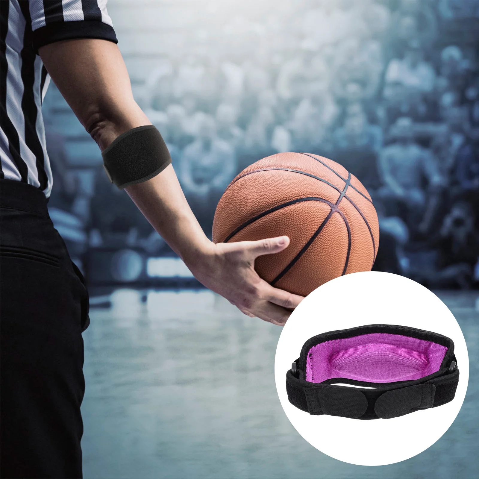 

Налокотник для тенниса, декоративная Поддержка локтя, портативный спортивный налокотник, спортивные принадлежности