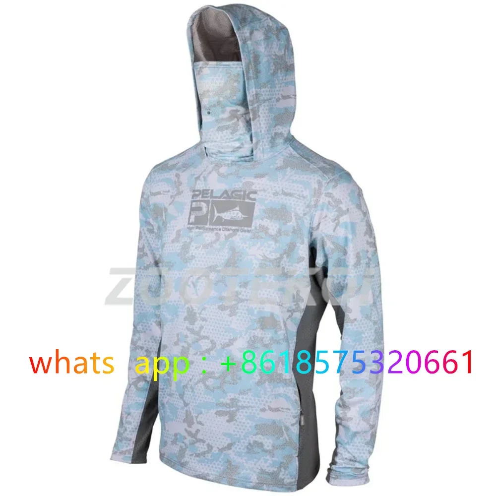 

Fishing Shirt Hoodie Summer Long Sleeve Clothes Fishing Gear Camisa De Pesca Breathable Uv Protection Angling Jersey Clothing