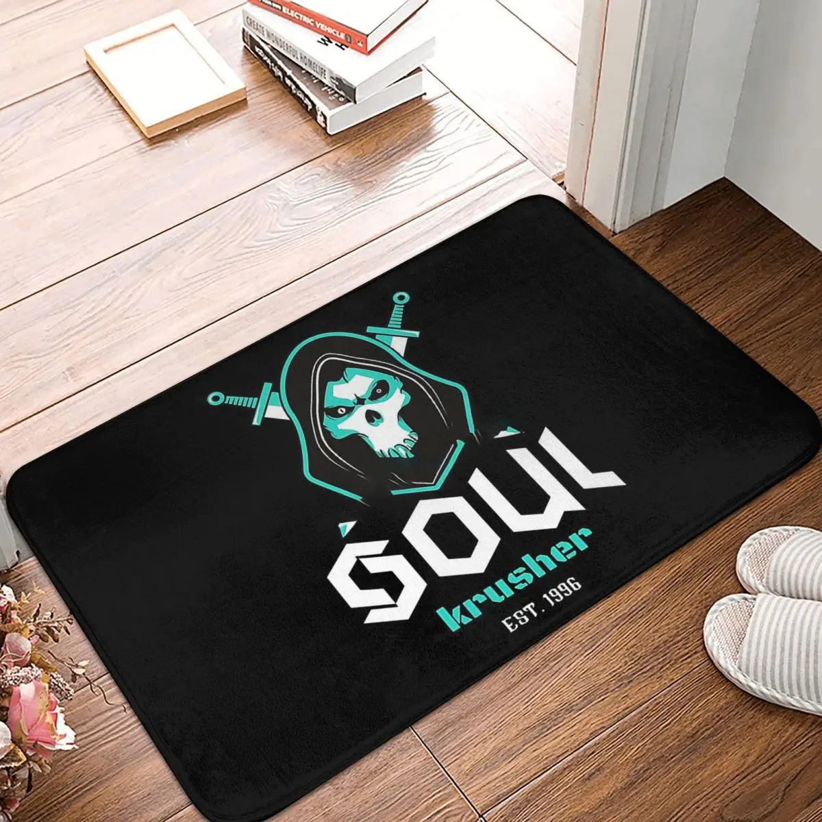 

Soul Crusher Skull Non-slip Doormat Kitchen MatBlade & Soul Fantasy Multiplayer Role-playing Game Balcony Carpet Welcome Rug