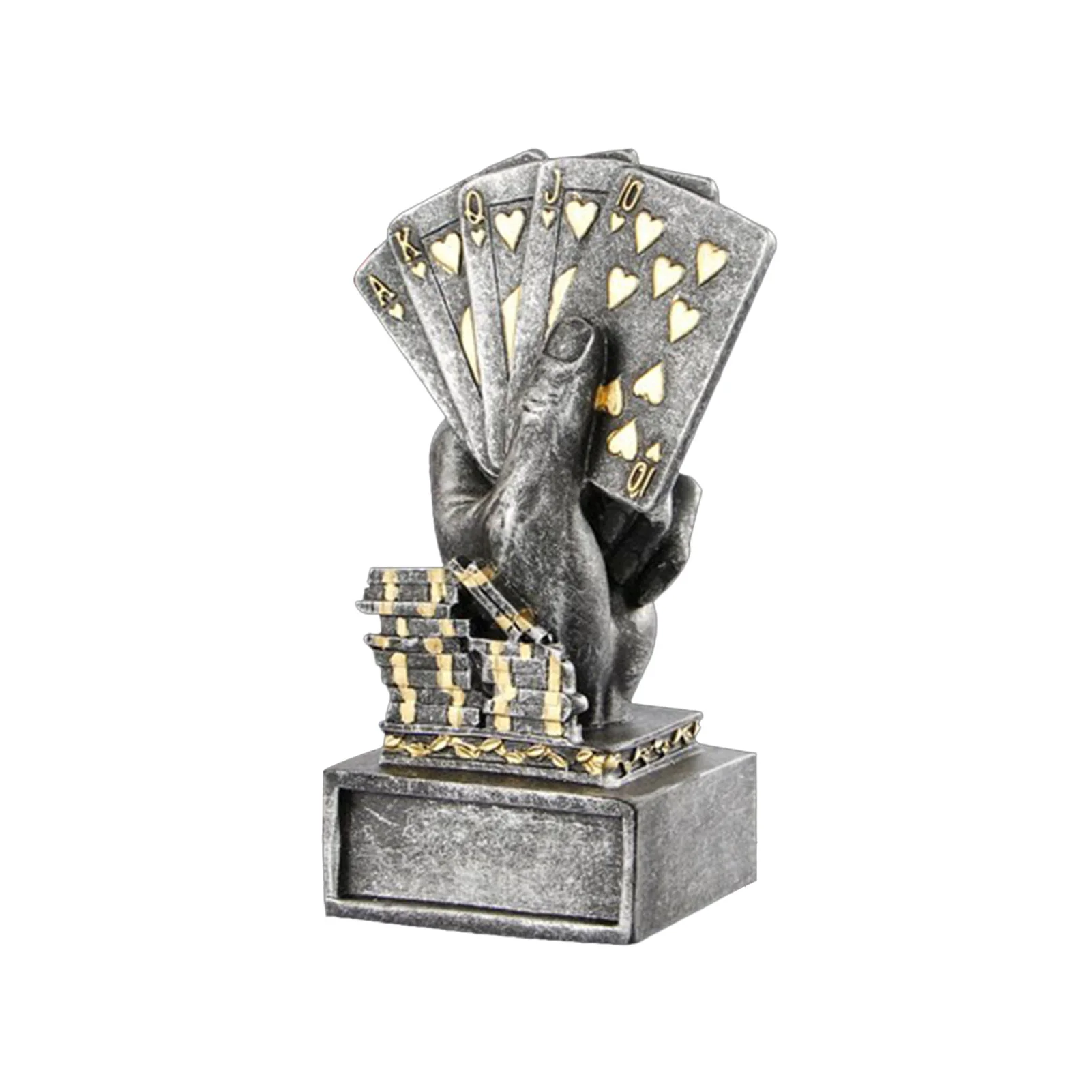 

Creative Statue Abstract Figure Sculpture Resin Ornaments Statue Poker Trophy Cup Home Crafts Modern Figurines For Interior