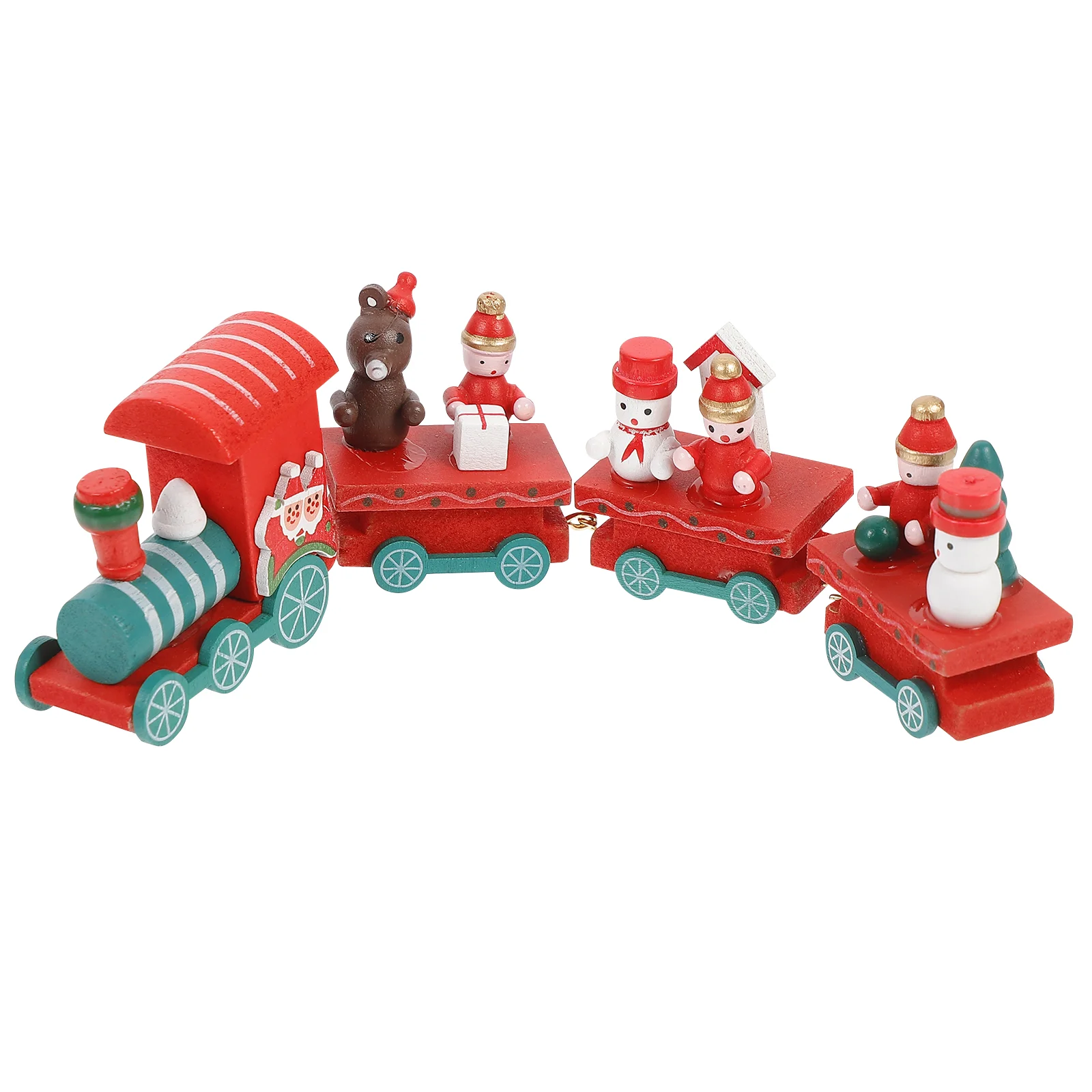 

Wooden Trains Christmas Ornaments Toy Train Sets Wooden Train Track Decorative Hanging Ornaments Christmas Wooden Decorations
