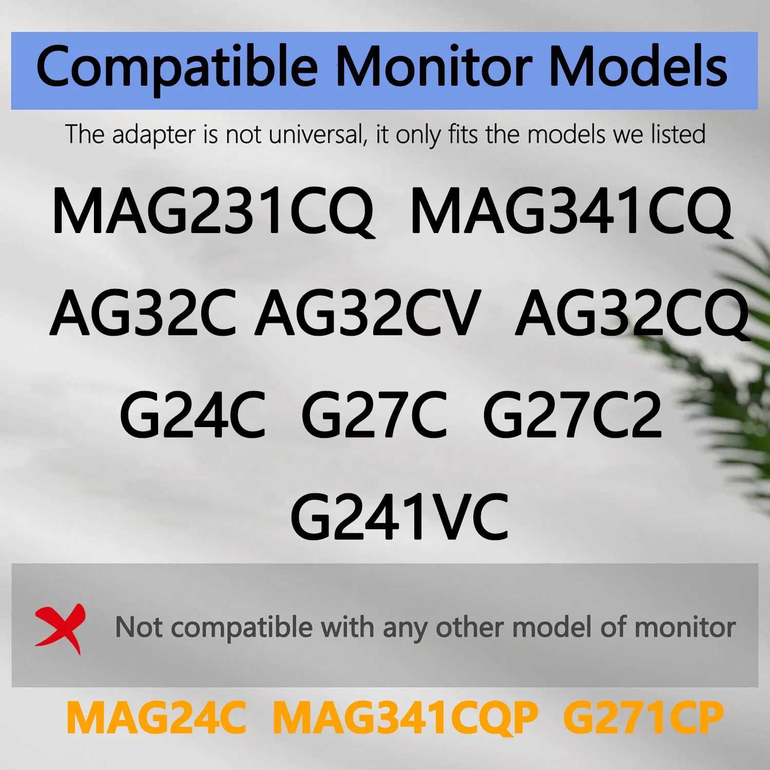 Фото Совершенно новый кронштейн-адаптер VESA для мониторов MSI Optix MAG231CQ, AG32CV, G24C, G27C, G241VC, VESA-адаптер 75x75, 100x100 для кронштейнов мониторов №2