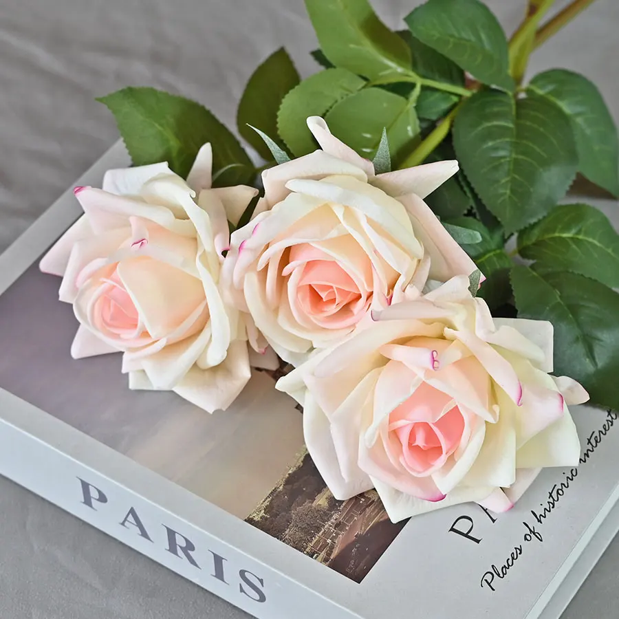 Букет увлажняющих роз на ощупь 10 шт. букет день матери Свадебный домашний декор