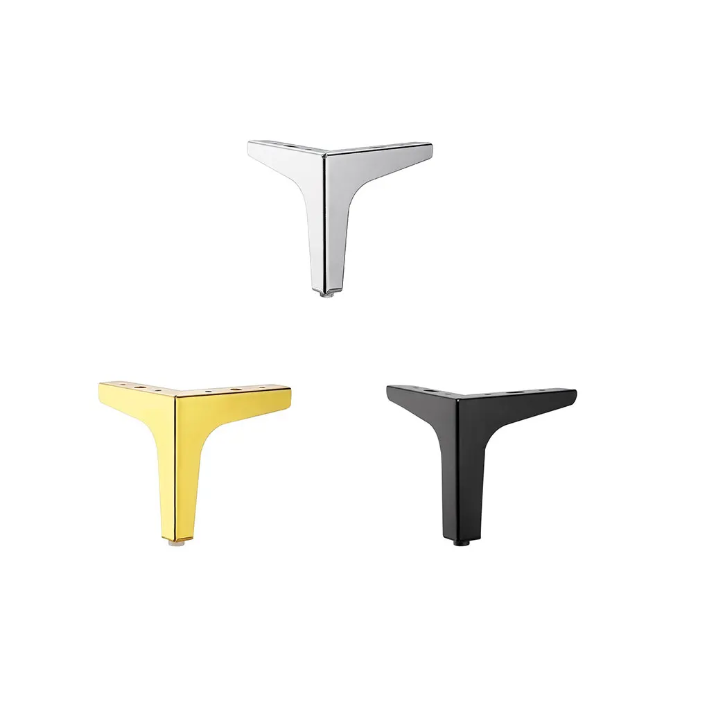 

4 Pieces Furniture Feet Sofa Foot Parts Supporting Fittings Modified Parts Metal Craft Desk Support Legs Golden 15cm
