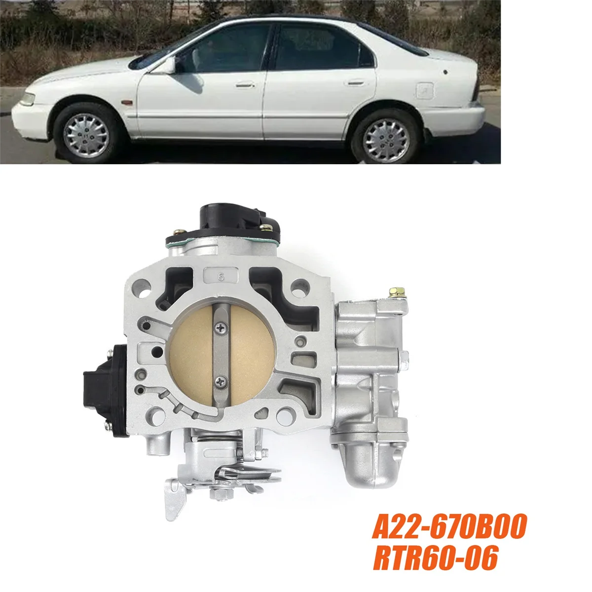 Корпус дроссельной заслонки автомобиля эмблема Φ для Honda Accord 2.2L 1995 1996 1997