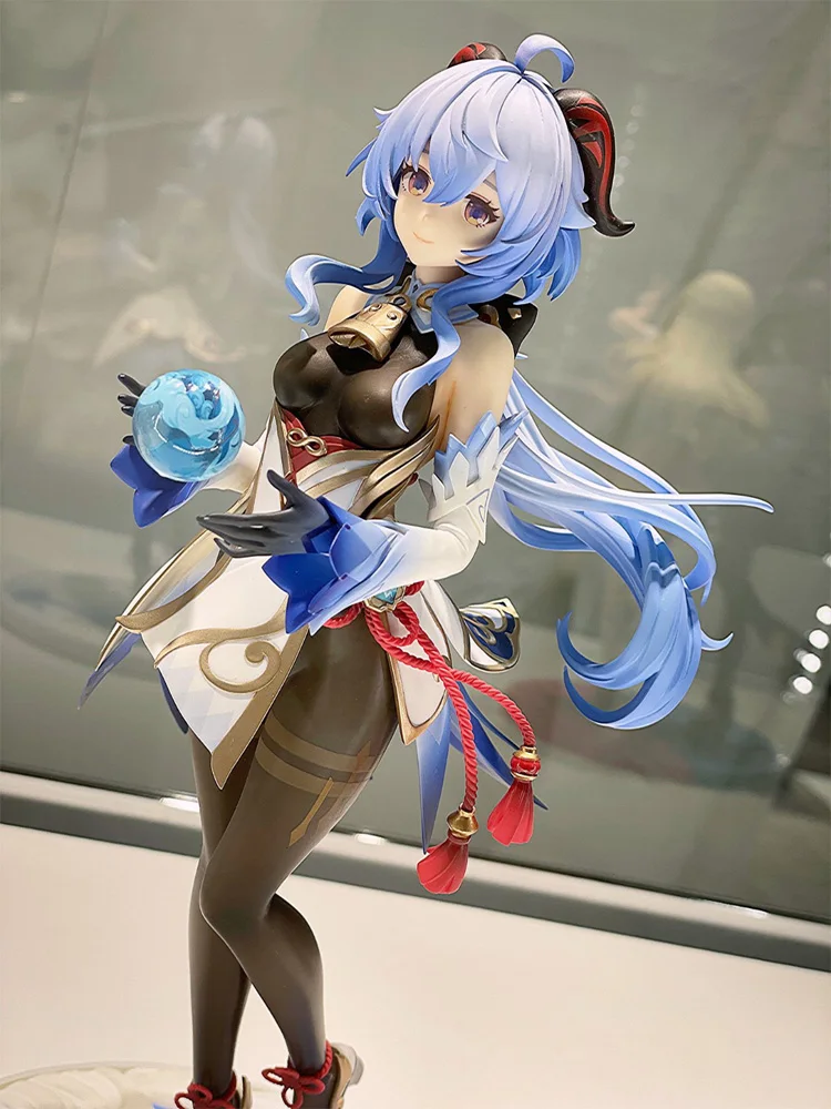 22cm Ganyu Genshin Impact Anime Figure Plenilune Gaze Action Keqing/Paimon/Klee Figurine Collection Model Doll Toys |