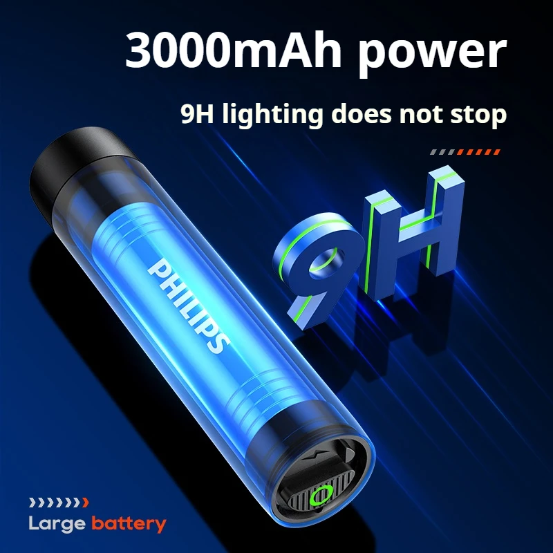 Новый светодиодный фонарик Philips 2202 портативный водонепроницаемый для