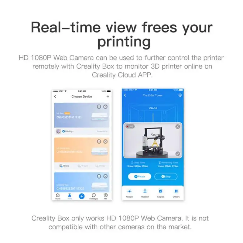 Creality 3D Camera CRCC-S7 HD 1080P веб-камера со штативом и дистанционным управлением |