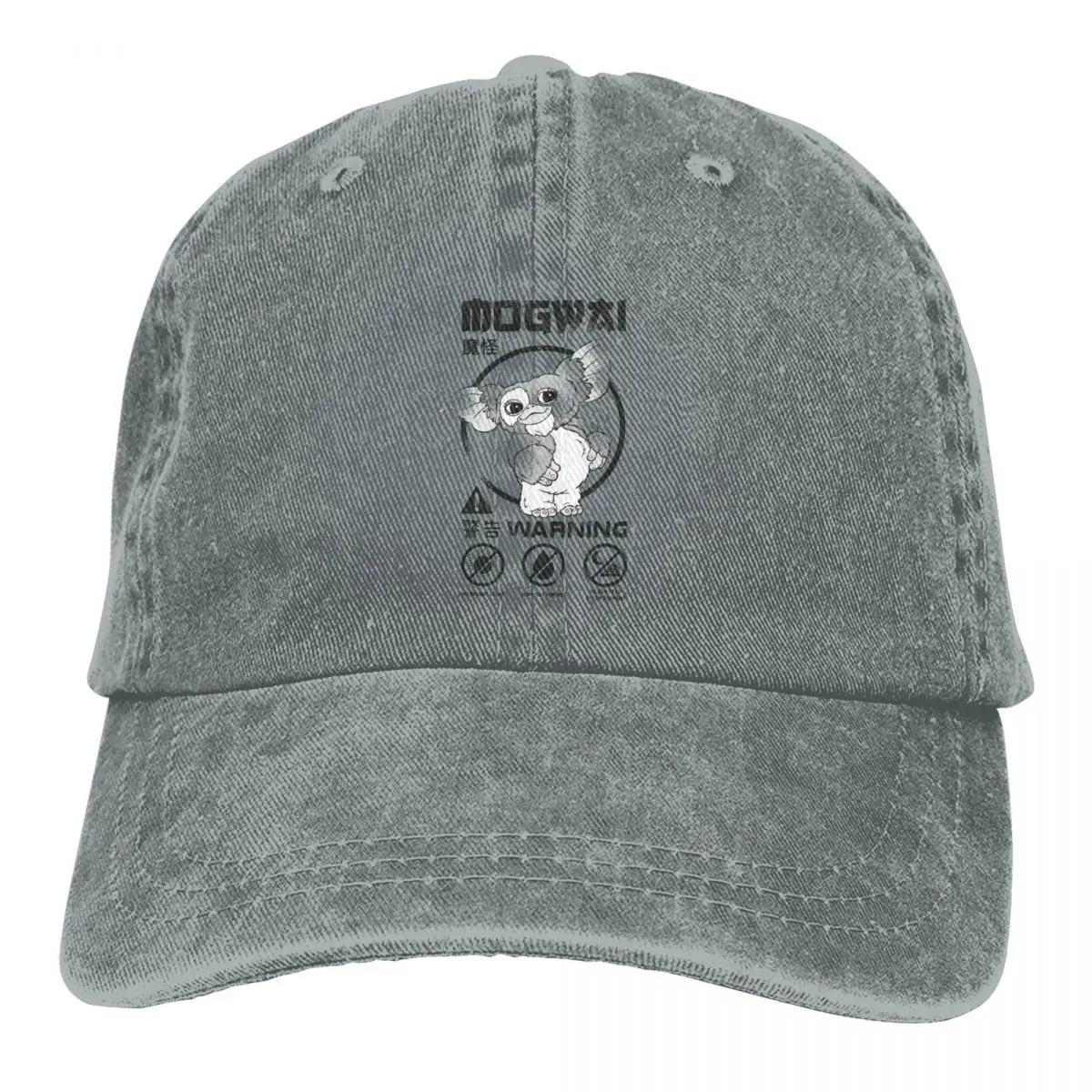 

Модные бейсбольные кепки Gremlin Mogwai Rules для мужчин и женщин, потертые джинсовые головные уборы Gizmo в стиле 80-х фильмов, уличные кепки для бега и гольфа, шапка