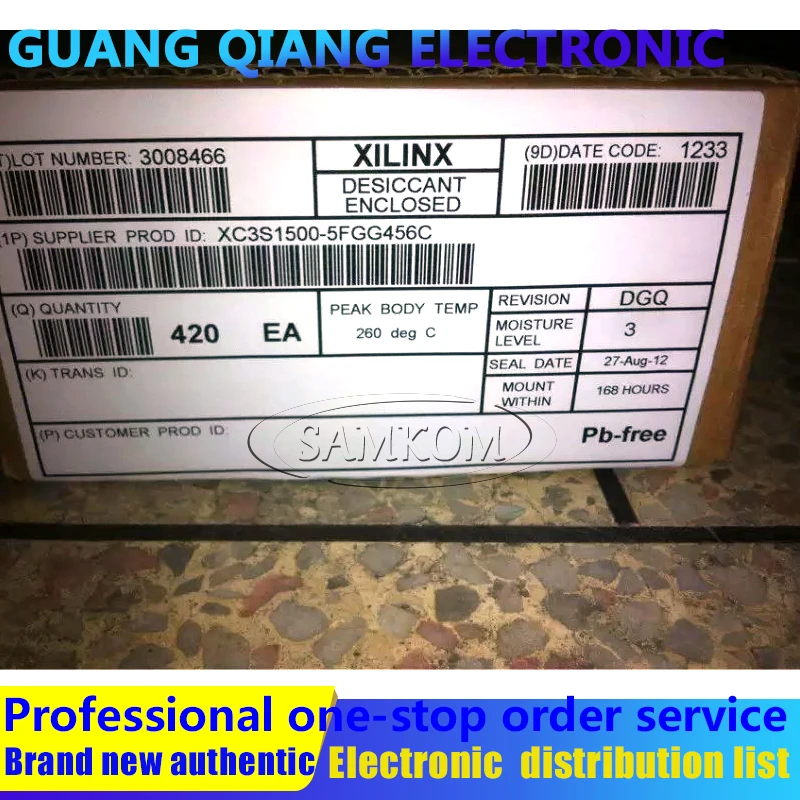 

1PCS XC3S1500-5FGG456C IC FPGA 333 I/O 456FBGA