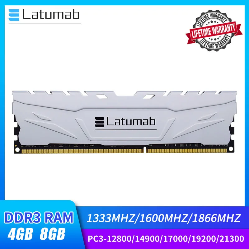 

Latumab ОЗУ DDR3 4 ГБ, 8 ГБ, 1333 МГц, 1600 МГц, 1866 МГц, 2133 МГц, 2400 МГц, десктопная память, телефон 10600, 1,5 в, 240Pin, DIMM ОЗУ