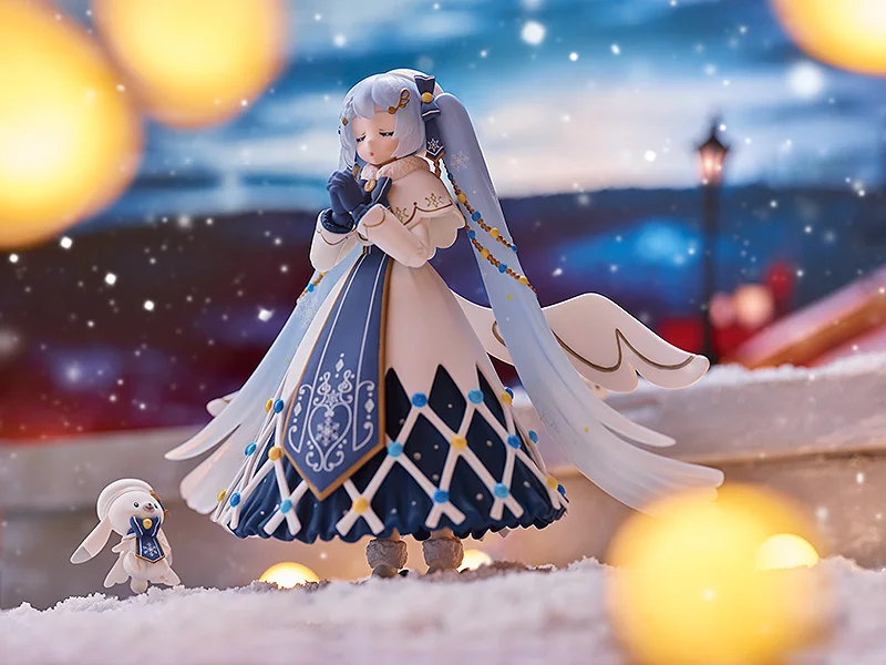 Женская Оригинальная фигурка MF Figma Hatsune Miku светящийся снег аниме Коллекционные
