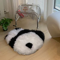 cutelife cute panda wool fluffy white carpet kitchen living room home decoration carpet children bedroom sofa entrance door mat