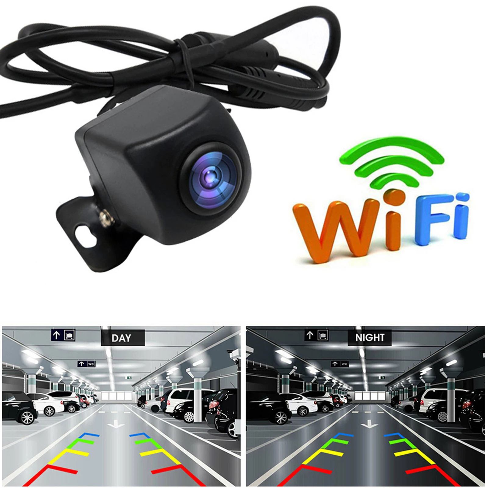 

1080P Reversing Car DVR High-Definition Car Dash Cam Night Vision WiFi Reversing Camera Waterproof Driving Recorder