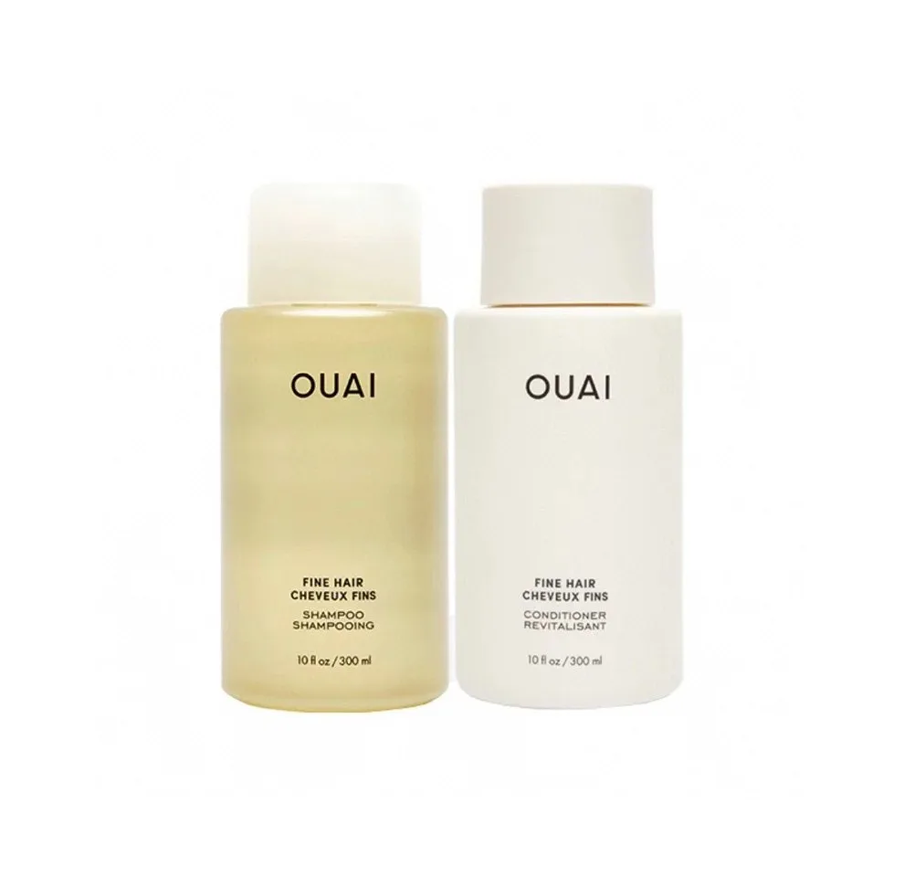 OUAI глубоко очищающий шампунь для ухода за тонкими/средними волосами эфирное