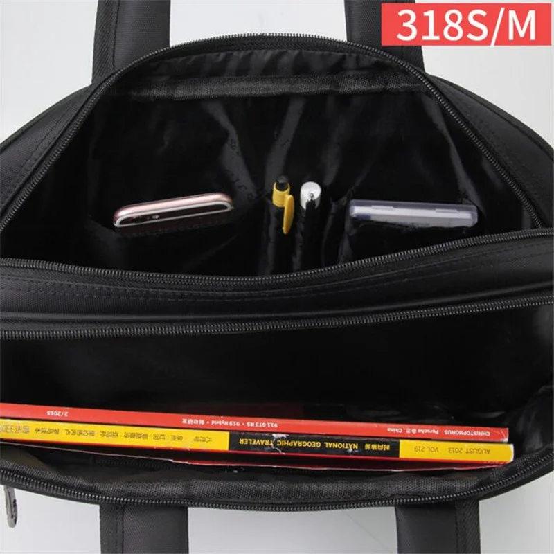 Business Bags Waterproof Classic Men's Shoulder Work Handbag Men Briefcase Laptop Bag Bolsa Women High Quality Oxford Handbags