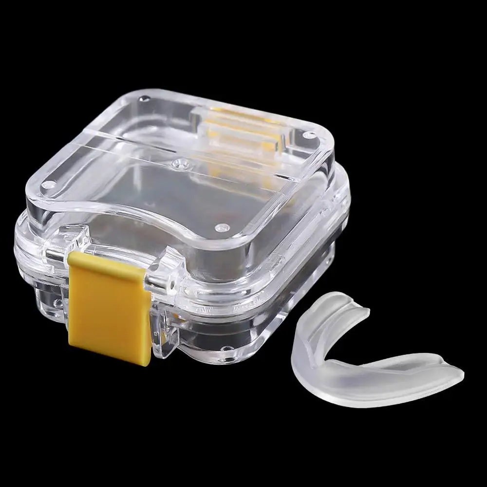 

Holder with Hanging Net Tooth Clean Organizer Mouth Guard Container False Teeth Storage Box Denture Retainer Case
