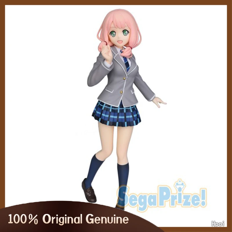 

Anime SEGA Anime BanG Dream Uehara Himari School Uniform PVC Action Figure 100% Original Genuine Collection Model Doll Realshot