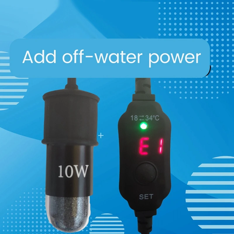 Маленький нагреватель для аквариума регулируемый диапазон температур цифровой