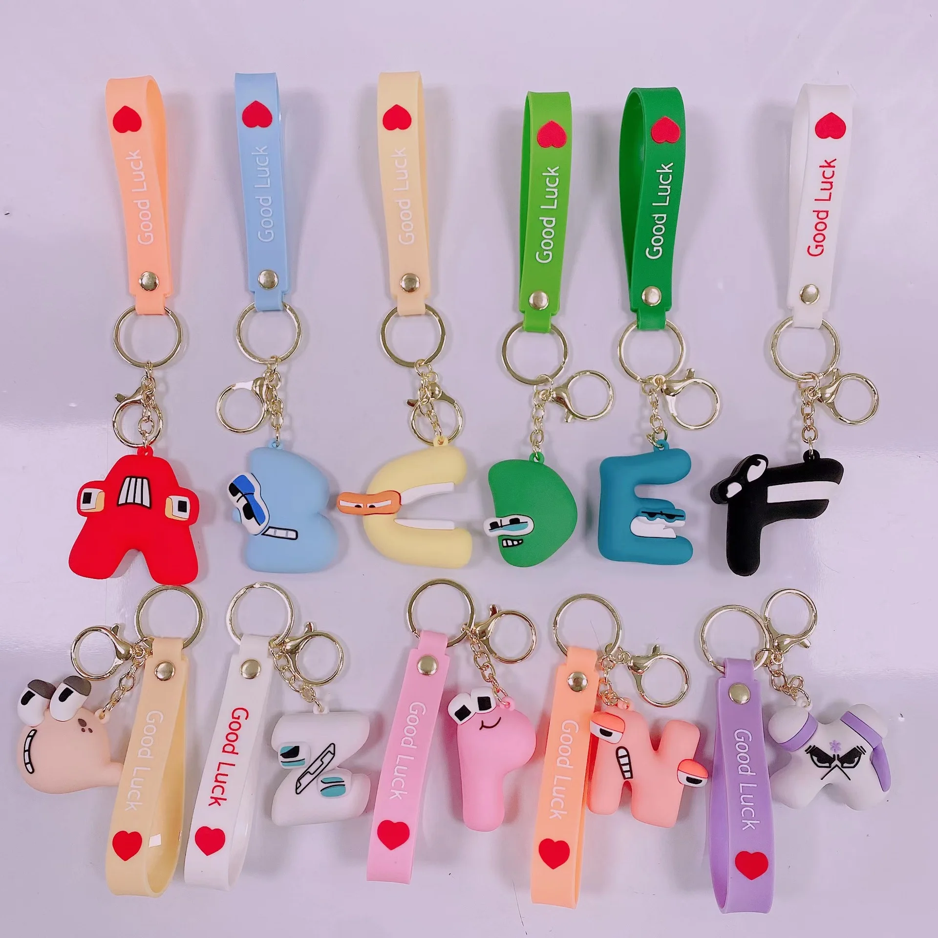 

Number Lore Keychains Toy Alphabet Lore Plushies Kawaii Anime English Letters Baby Educational Dolls Children Toys for Girl