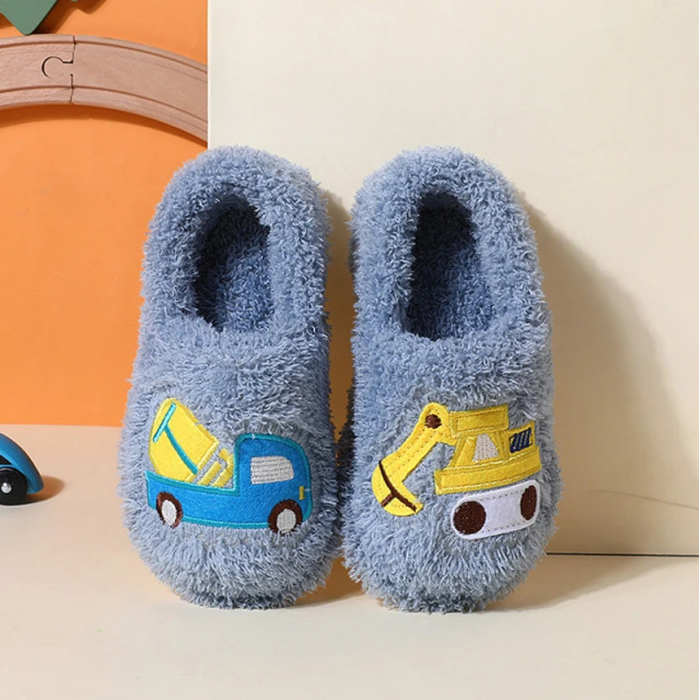 Меховые тапочки для мальчиков зимние из хлопка размеры 22-35 |