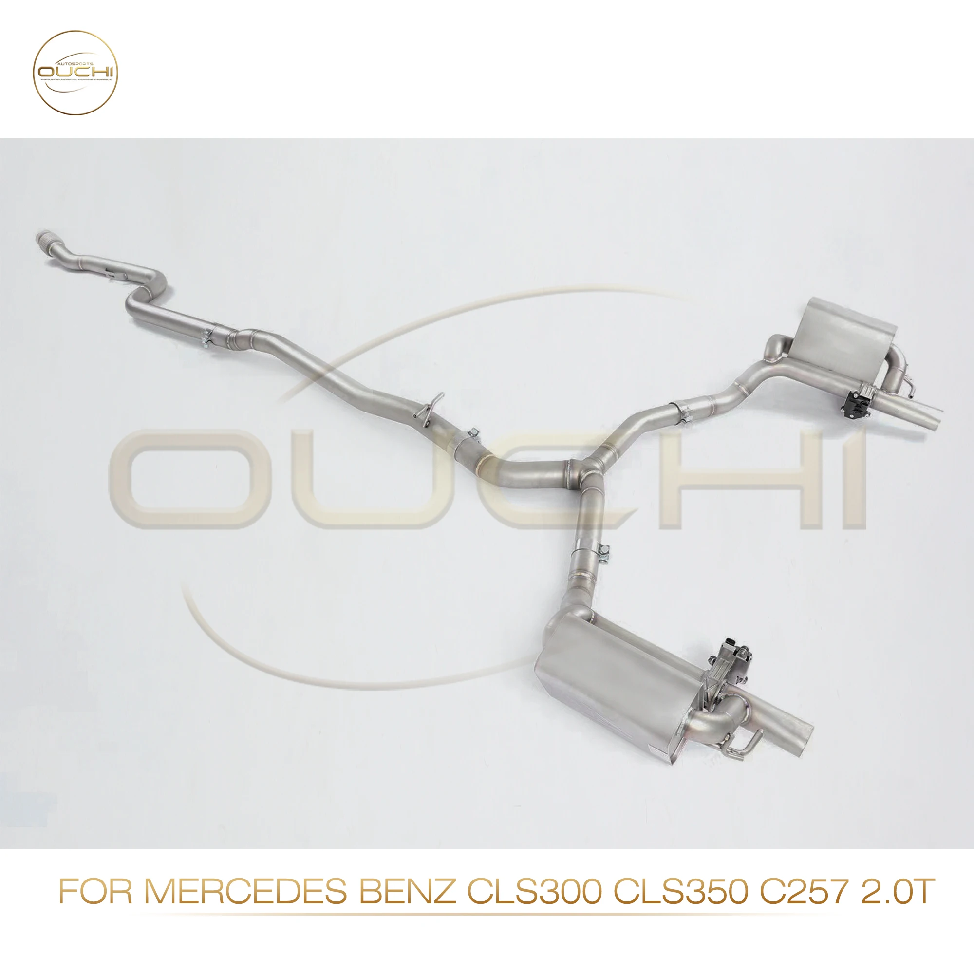 Выхлопная система OUCHI из нержавеющей стали эффективный Catback для Mercedes Benz CLS300 CLS350 C257
