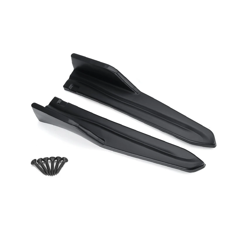2X автомобильный задний бампер разветвители для губ диффузор фартуки боковая