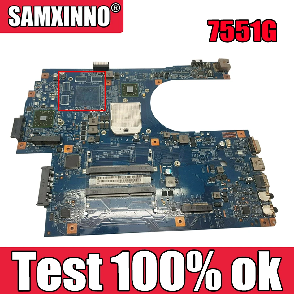 

Материнская плата для ACER 7551 7551G AMD, материнская плата со встроенной графической картой MBBKN01001 MBPT901001, материнская плата