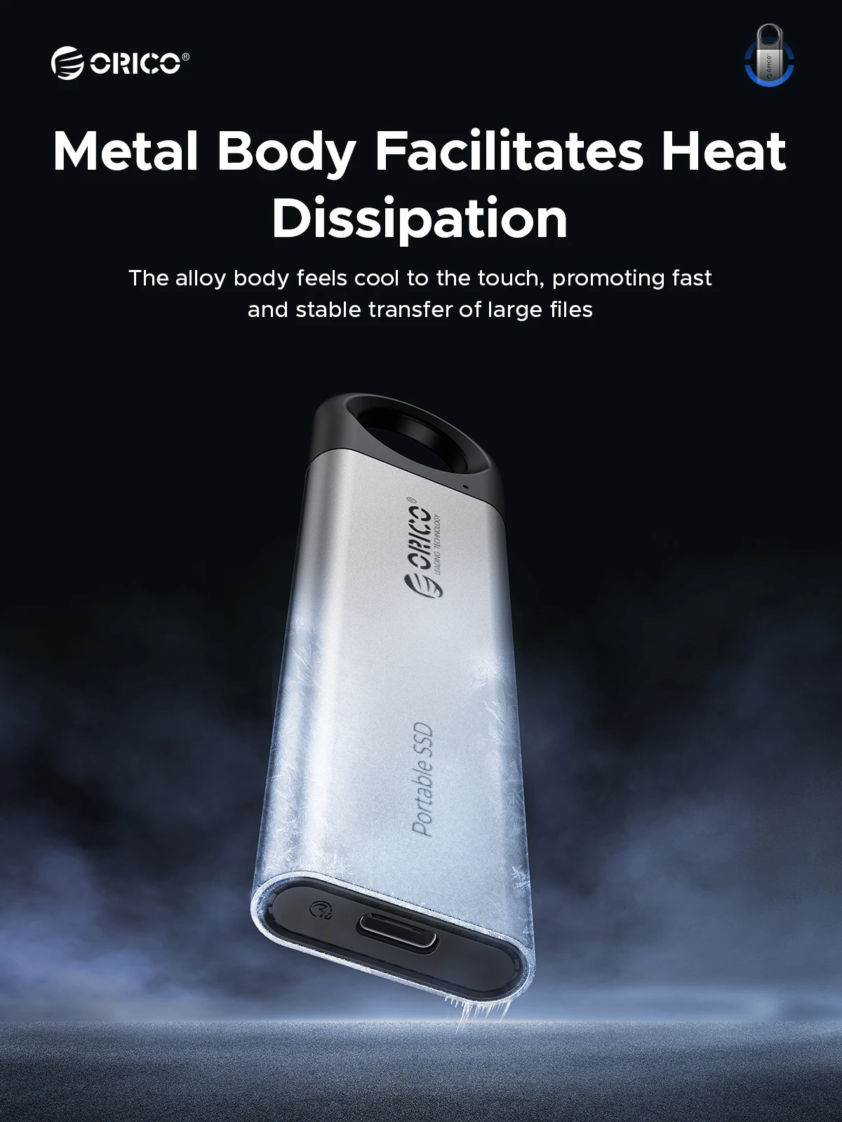 Портативный SSD-накопитель ORICO 512 ГБ 256 128 USB 1000 Type-C